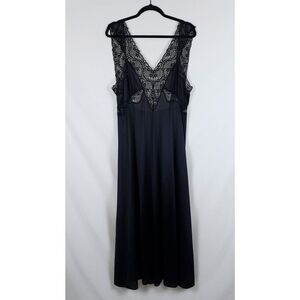 Val Mode Boudoir Slip Dress Womens M Sheer Lace Coquette Goth Whimsigoth Maxi